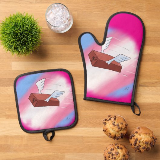 Marsha P. Johnson singt ihre Befürchtungen (voll) Ofenhandschuh & Topflappen-Set (Oben Unten)