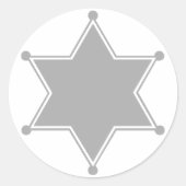 Marshal Abzeichen Runder Aufkleber (Vorderseite)