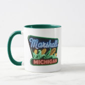 Marshal Michigan Neon Corn Sign Tasse (Links)