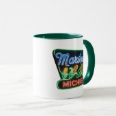 Marshal Michigan Neon Corn Sign Tasse (VorderseiteRechts)