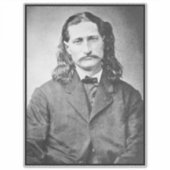 Marshal Wild Bill Hickok Old West Gunfighter Aufkleber (Vorderseite)