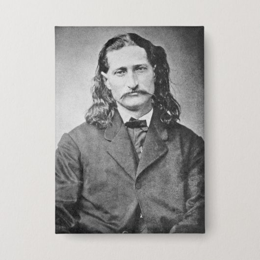 Marshal Wild Bill Hickok Old West Gunfighter Button (Vorderseite)