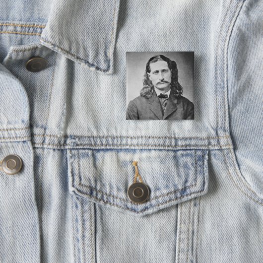 Marshal Wild Bill Hickok Old West Gunfighter Button (Beispiel)