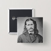 Marshal Wild Bill Hickok Old West Gunfighter Button (Vorne & Hinten)