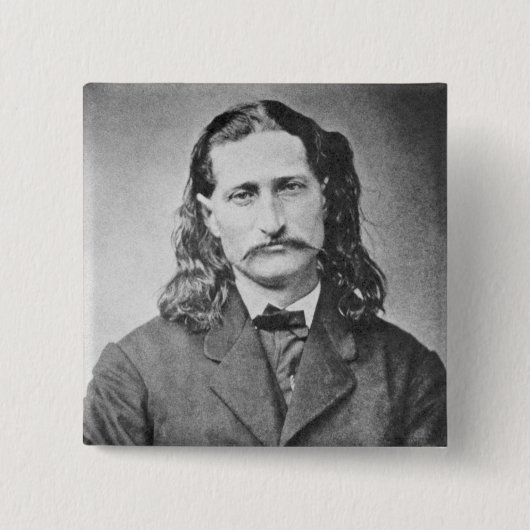 Marshal Wild Bill Hickok Old West Gunfighter Button (Vorderseite)