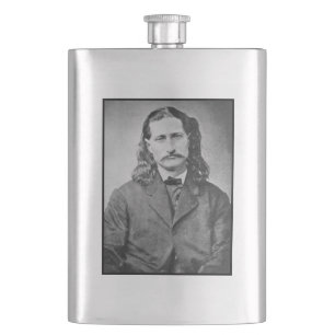 Marshal Wild Bill Hickok Old West Gunfighter Flachmann