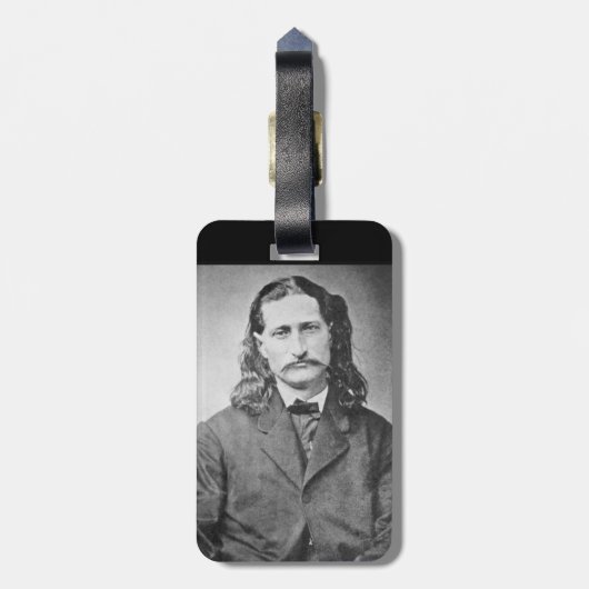 Marshal Wild Bill Hickok Old West Gunfighter Gepäckanhänger (Rückseite vertikal)