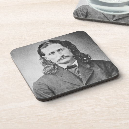 Marshal Wild Bill Hickok Old West Gunfighter Getränkeuntersetzer (Linke Seite)