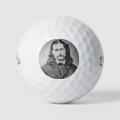 Marshal Wild Bill Hickok Old West Gunfighter Golfball (Vorderseite)