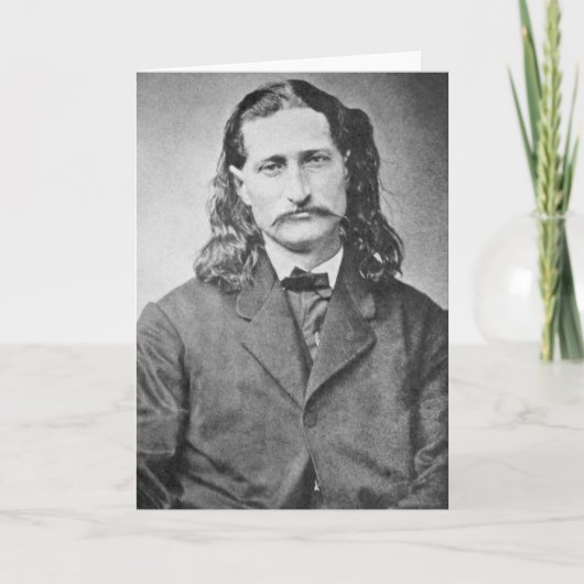 Marshal Wild Bill Hickok Old West Gunfighter Karte (Vorderseite)