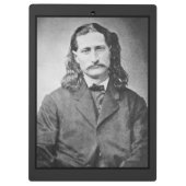 Marshal Wild Bill Hickok Old West Gunfighter Klemmbrett (Rückseite)