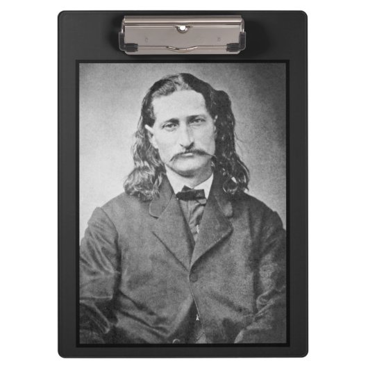 Marshal Wild Bill Hickok Old West Gunfighter Klemmbrett (Vorderseite)
