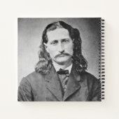 Marshal Wild Bill Hickok Old West Gunfighter Notizblock (Rückseite)