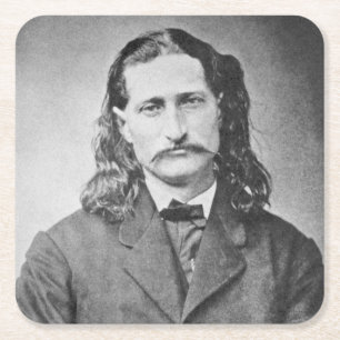 Marshal Wild Bill Hickok Old West Gunfighter Rechteckiger Pappuntersetzer