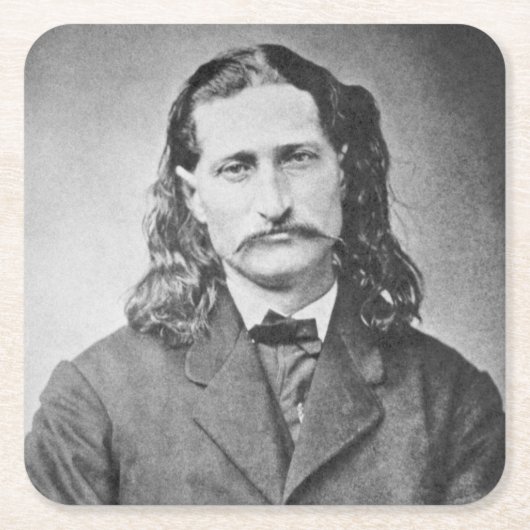 Marshal Wild Bill Hickok Old West Gunfighter Rechteckiger Pappuntersetzer (Vorderseite)