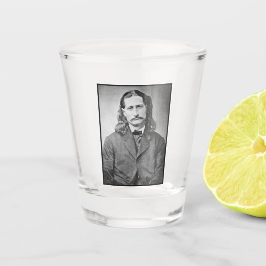 Marshal Wild Bill Hickok Old West Gunfighter Schnapsglas (Vorderseite)