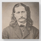 Marshal Wild Bill Hickok Old West Gunfighter Steinuntersetzer (Vorderseite)