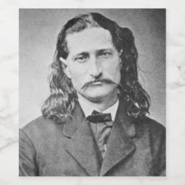 Marshal Wild Bill Hickok Old West Gunfighter Weinetikett