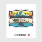 Marshall, Alaska Aufkleber (Blatt)