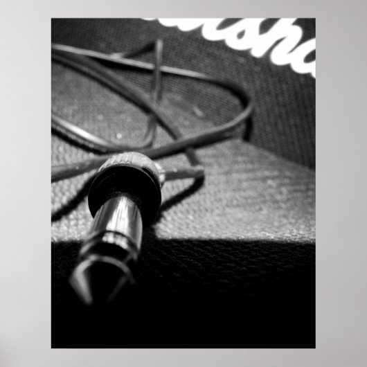 Marshall Amp & Jack Lead (B&W-Version) Poster (Vorne)