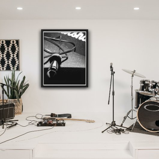 Marshall Amp & Jack Lead (Schwarz-Weiß-Version) Poster
