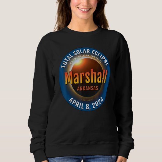 Marshall Arkansas AR Total Solar Eclipse 2024 3 Sweatshirt (Vorderseite)