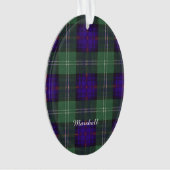 Marshall-Clan karierter schottischer Kilt Tartan Ornament (Vorderseite)