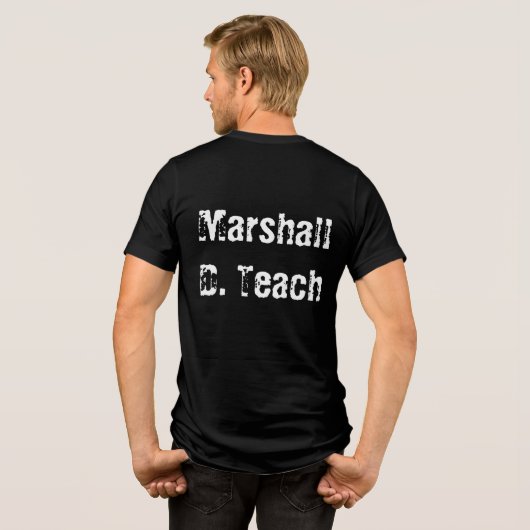 Marshall D. Teach Tri-Blend Shirt (Rückseite voll)