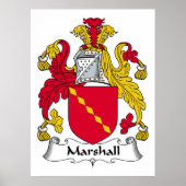 Marshall Familienwappen Poster (Vorne)