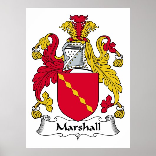 Marshall Familienwappen Poster (Vorne)