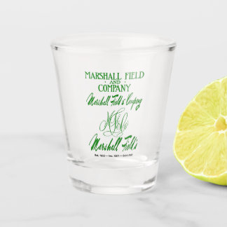 Marshall Field's 4 Logos Schnapsglas