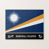 Marshall Flag & Marshall country / Marshall Island Puzzle (Horizontal)