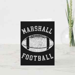 Marshall Football gestört Vintagen 80er Jahre Thro Karte