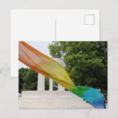 Marshall Fountain Rainbow Pride Postkarte (Vorne/Hinten)