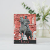 Marshall GK Zhukov Denkmal, Russland Postkarte (Stehend Vorderseite)