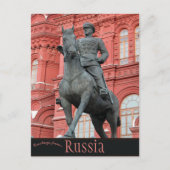 Marshall GK Zhukov Denkmal, Russland Postkarte (Vorderseite)