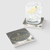 Marshall-Haus, Savanne, GeorgiamarmorUntersetzer Steinuntersetzer (Seitenansicht)