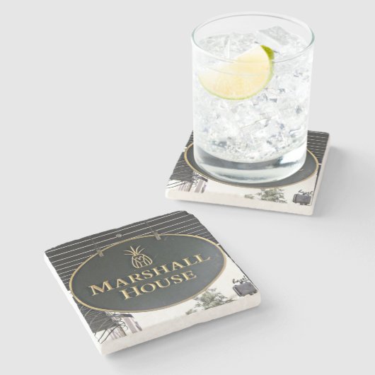 Marshall-Haus, Savanne, GeorgiamarmorUntersetzer Steinuntersetzer (Seitenansicht)