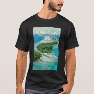 Marshall-Inseln Illustration Reise Kunst Vintage T-Shirt