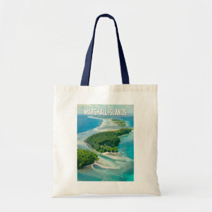 Marshall-Inseln Illustration Reise Kunst Vintage Tragetasche