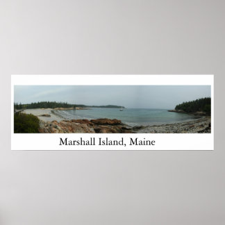 Marshall Island Beach Maine Poster