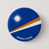Marshall Islands Flag Charming Patriotic Button (Vorderseite)