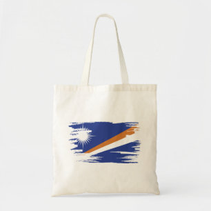 Marshall Islands Flag Pinselspitzen Art Tragetasche