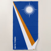 Marshall Islands Flag Splendid Patriotic Strandtuch (Vorderseite)