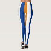 Marshall Islands Flaggenfarben Vertikal gestreift Leggings (Rückseite)