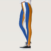 Marshall Islands Flaggenfarben Vertikal gestreift Leggings (Links)