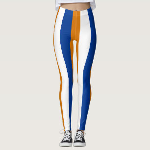 Marshall Islands Flaggenfarben Vertikal gestreift Leggings