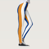 Marshall Islands Flaggenfarben Vertikal gestreift Leggings (Rechts)
