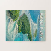 Marshall Islands Illustration Travel Art Vintage Puzzle (Horizontal)