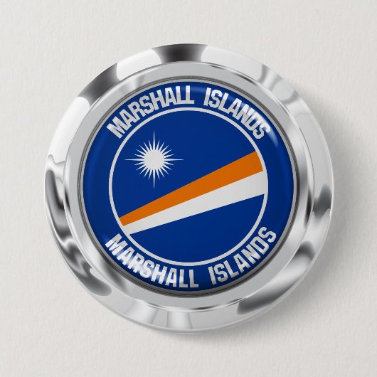 Marshall Islands Round Emblem Button (Vorderseite)